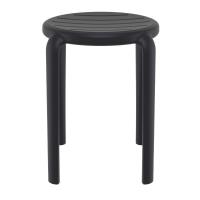 Tom Resin Dining Stool Black ISP286-BLA - 2