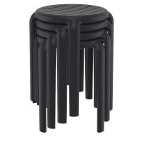 Tom Resin Dining Stool Black ISP286-BLA - 3