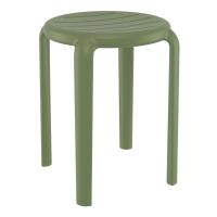 Tom Resin Dining Stool Olive Green ISP286-OLG