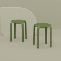 Tom Resin Dining Stool Olive Green ISP286-OLG - 3