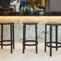 Tom Resin Counter Stool Black ISP287-BLA - 5