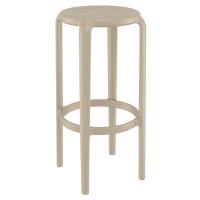 Tom Resin Bar Stool Taupe ISP288-DVR