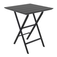 Helen Square Folding Bistro Table 24 inch Black ISP292-BLA