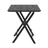 Helen Square Folding Bistro Table 24 inch Black ISP292-BLA - 1