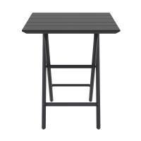 Helen Square Folding Bistro Table 24 inch Black ISP292-BLA - 2