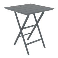 Helen Square Folding Bistro Table 24 inch Dark Gray ISP292-DGR