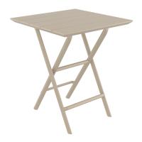 Helen Square Folding Bistro Table 24 inch Taupe ISP292-DVR