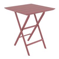 Helen Square Folding Bistro Table 24 inch Marsala ISP292-MSL