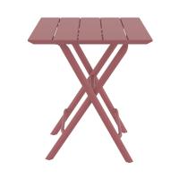 Helen Square Folding Bistro Table 24 inch Marsala ISP292-MSL - 1