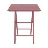 Helen Square Folding Bistro Table 24 inch Marsala ISP292-MSL - 2