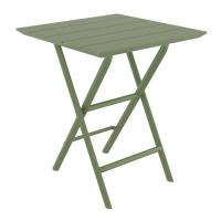 Helen Square Folding Bistro Table 24 inch Olive Green ISP292-OLG