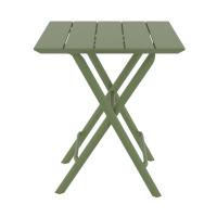Helen Square Folding Bistro Table 24 inch Olive Green ISP292-OLG - 2
