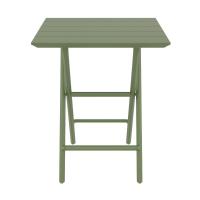 Helen Square Folding Bistro Table 24 inch Olive Green ISP292-OLG - 3