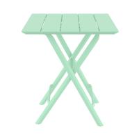 Helen Square Folding Bistro Table 24 inch Opaline ISP292-OPL - 1