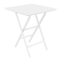 Helen Square Folding Bistro Table 24 inch White ISP292-WHI