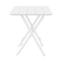 Helen Square Folding Bistro Table 24 inch White ISP292-WHI - 1
