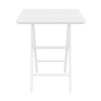 Helen Square Folding Bistro Table 24 inch White ISP292-WHI - 2