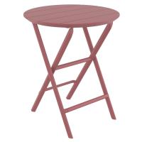 Helen Round Folding Bistro Table 24 inch Marsala ISP294-MSL