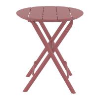 Helen Round Folding Bistro Table 24 inch Marsala ISP294-MSL - 1