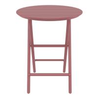 Helen Round Folding Bistro Table 24 inch Marsala ISP294-MSL - 2
