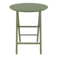 Helen Round Folding Bistro Table 24 inch Olive Green ISP294-OLG - 2
