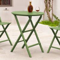 Helen Round Folding Bistro Table 24 inch Olive Green ISP294-OLG - 3
