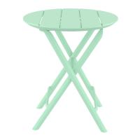 Helen Round Folding Bistro Table 24 inch Opaline ISP294-OPL - 1