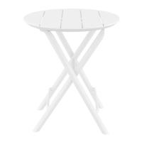 Helen Round Folding Bistro Table 24 inch White ISP294-WHI - 1