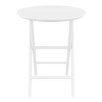 Helen Round Folding Bistro Table 24 inch White ISP294-WHI - 2