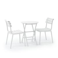 Helen Round Folding Bistro Table 24 inch White ISP294-WHI - 5
