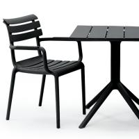 Paris Square Table 27 inch Black ISP296-BLA - 6
