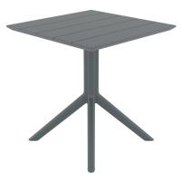 Paris Square Table 27 inch Dark Gray ISP296-DGR - 2
