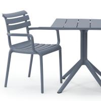 Paris Square Table 27 inch Dark Gray ISP296-DGR - 5