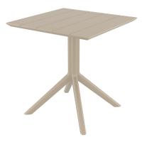 Paris Square Table 27 inch Taupe ISP296-DVR