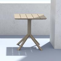 Paris Square Table 27 inch Taupe ISP296-DVR - 4