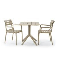 Paris Square Table 27 inch Taupe ISP296-DVR - 6