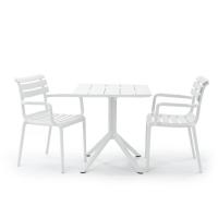 Paris Square Table 27 inch White ISP296-WHI - 4