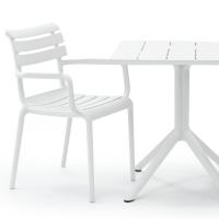 Paris Square Table 27 inch White ISP296-WHI - 5