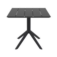 Paris Square Table 31 inch Black ISP298-BLA - 1
