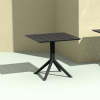 Paris Square Table 31 inch Black ISP298-BLA - 4