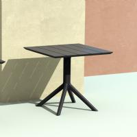 Paris Square Table 31 inch Black ISP298-BLA - 5