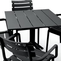 Paris Square Table 31 inch Black ISP298-BLA - 7