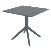 Paris Square Table 31 inch Dark Gray ISP298-DGR