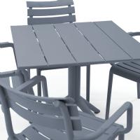 Paris Square Table 31 inch Dark Gray ISP298-DGR - 5