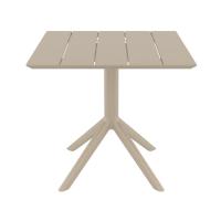 Paris Square Table 31 inch Taupe ISP298-DVR - 1