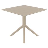 Paris Square Table 31 inch Taupe ISP298-DVR - 2
