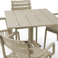 Paris Square Table 31 inch Taupe ISP298-DVR - 4