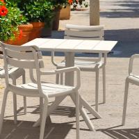 Paris Square Table 31 inch White ISP298-WHI - 3