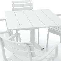 Paris Square Table 31 inch White ISP298-WHI - 6
