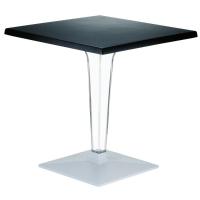 Ice Square Dining Table Black Top 24 inch. ISP550-BLA